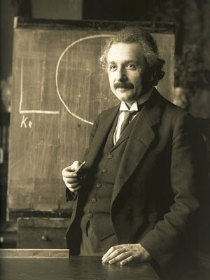 portrett av Albert Einstein